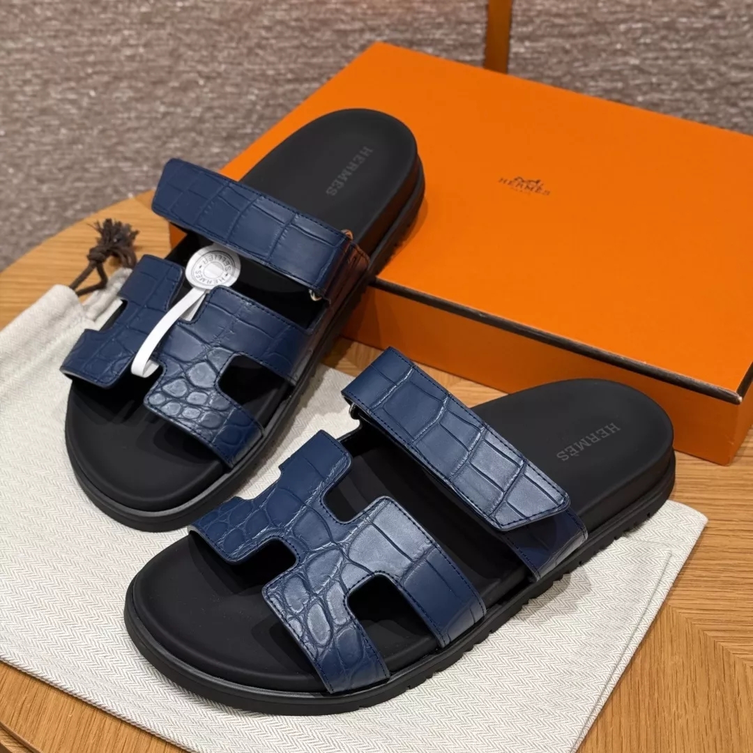 에르메스 크로커다일 텍스처 샌들 상세 이미지 8
