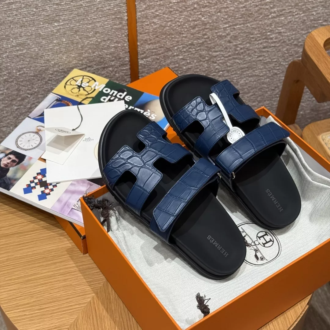 에르메스 크로커다일 텍스처 샌들 상세 이미지 17