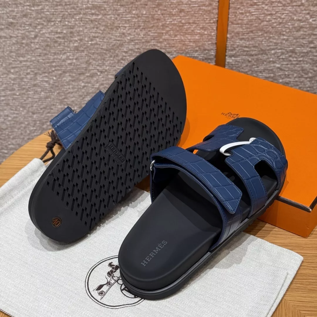 에르메스 크로커다일 텍스처 샌들 상세 이미지 6