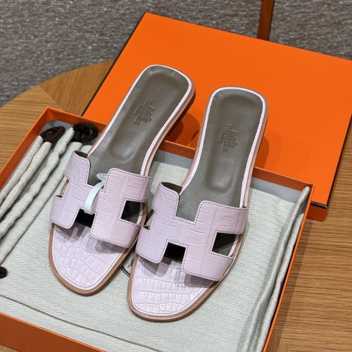 에르메스 오란 악어가죽 슬리퍼