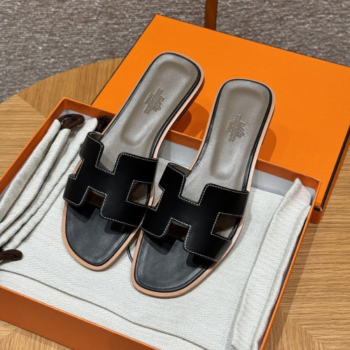 에르메스 오란 수제 가죽 슬리퍼