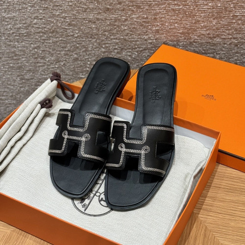 에르메스 오란 H 컷아웃 슬리퍼