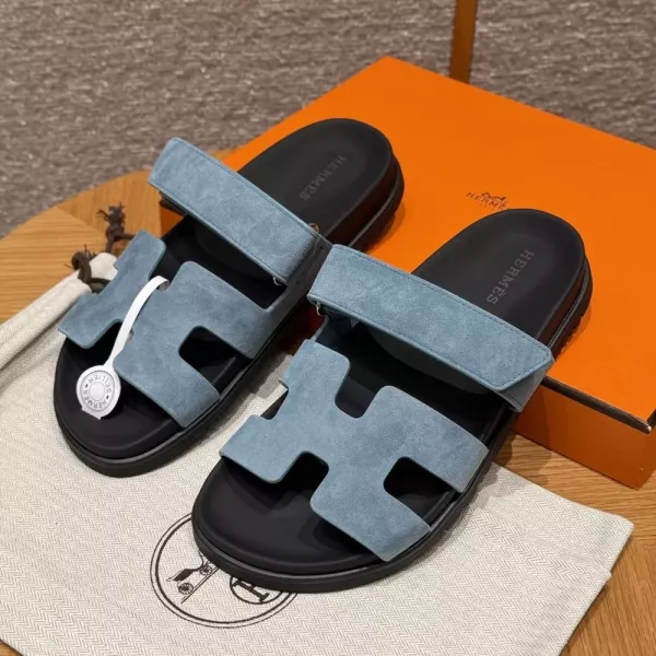 에르메스 스웨이드 샌들