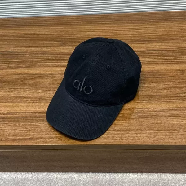 알로 레터링 자수 코튼 트윌 캡