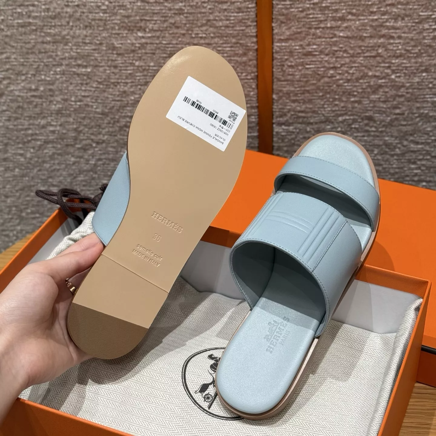 에르메스 모나 오픈토 슬리퍼 상세 이미지 7