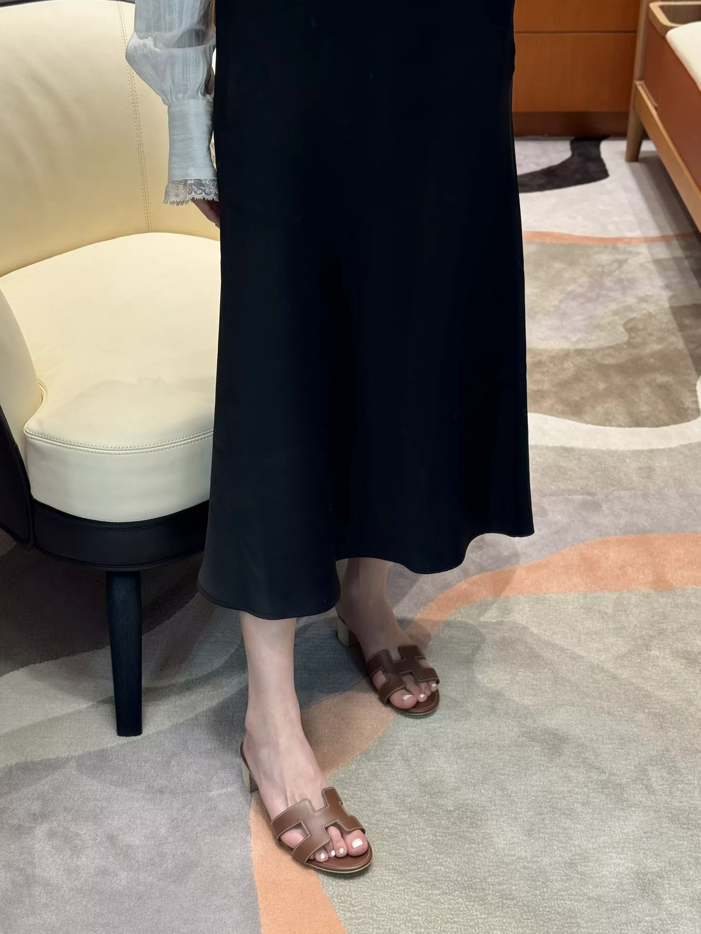 에르메스 오아시스 하이힐 슬리퍼 상세 이미지 21