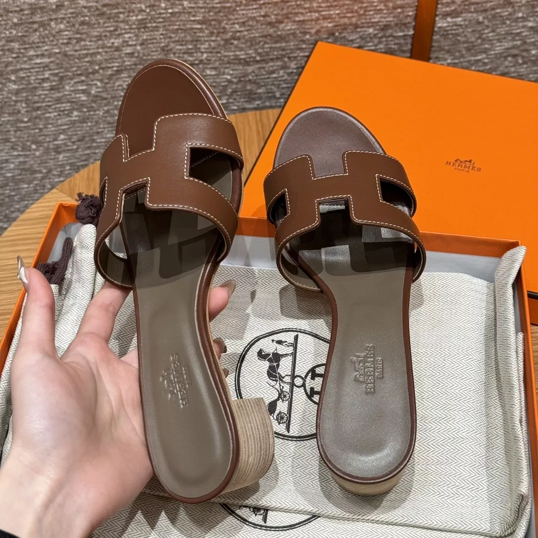 에르메스 오아시스 하이힐 슬리퍼 상세 이미지 8