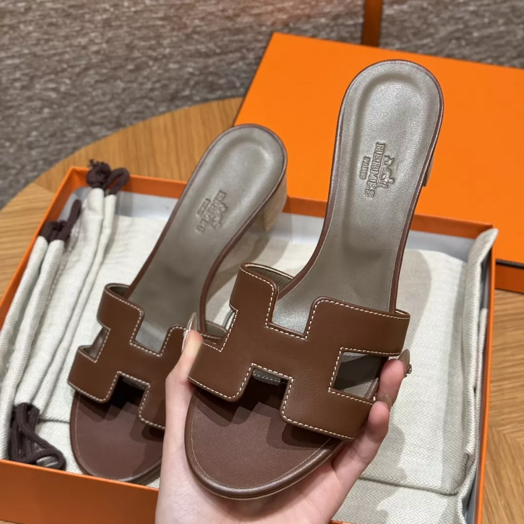 에르메스 오아시스 하이힐 슬리퍼 상세 이미지 9