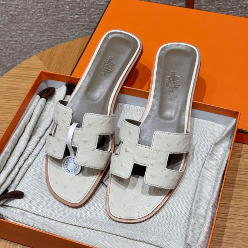 에르메스 오란 오스트리치 슬리퍼