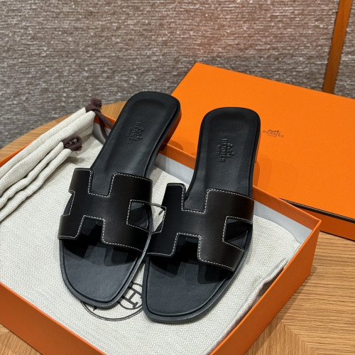 에르메스 오란 수제 가죽 슬리퍼
