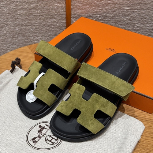 에르메스 스웨이드 오픈형 샌들