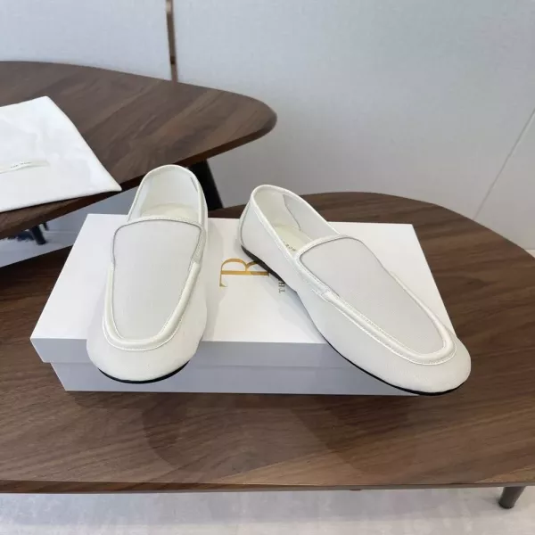 더로우 메쉬 심플 플랫 슈즈