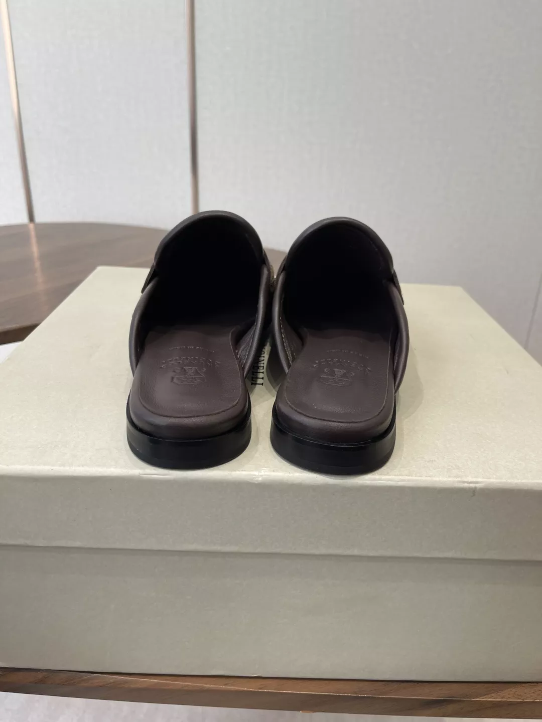 브루넬로쿠치넬리 라피아 우븐 플랫 반슬리퍼 상세 이미지 8