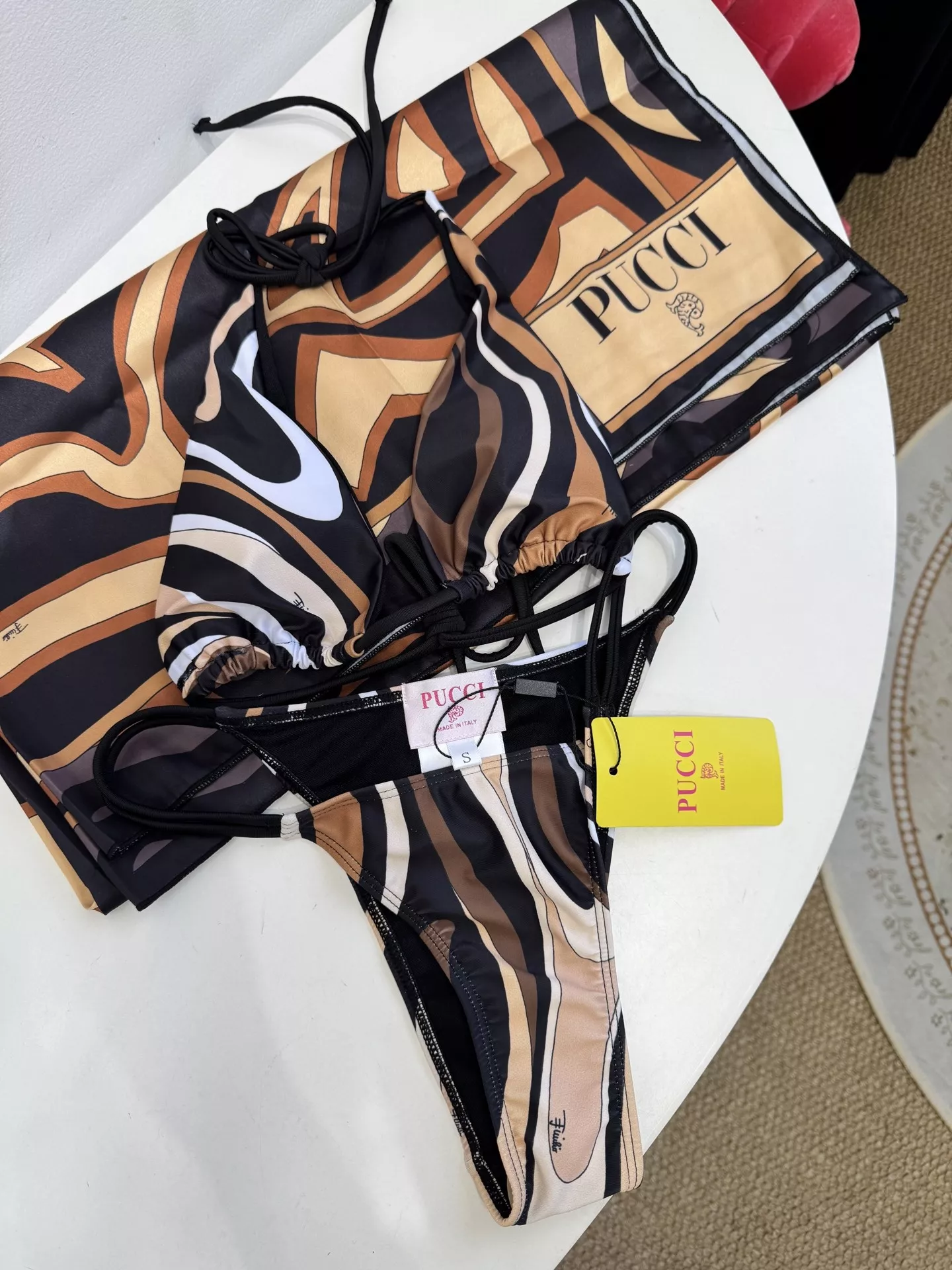 푸치 마르모 프린트 홀터 비키니 세트 상세 이미지 8