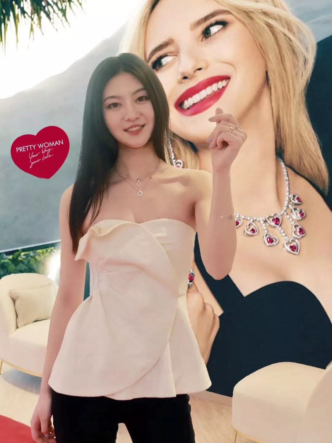 프레드 하트 모티브 목걸이 상세 이미지 24