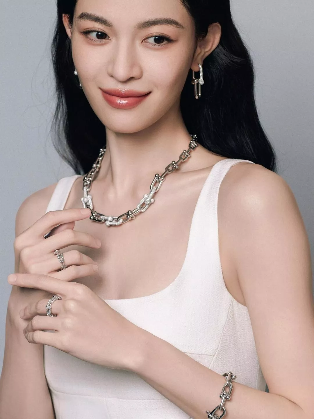 티파니앤코 하드웨어 링 링크 체인 네크리스 상세 이미지 10