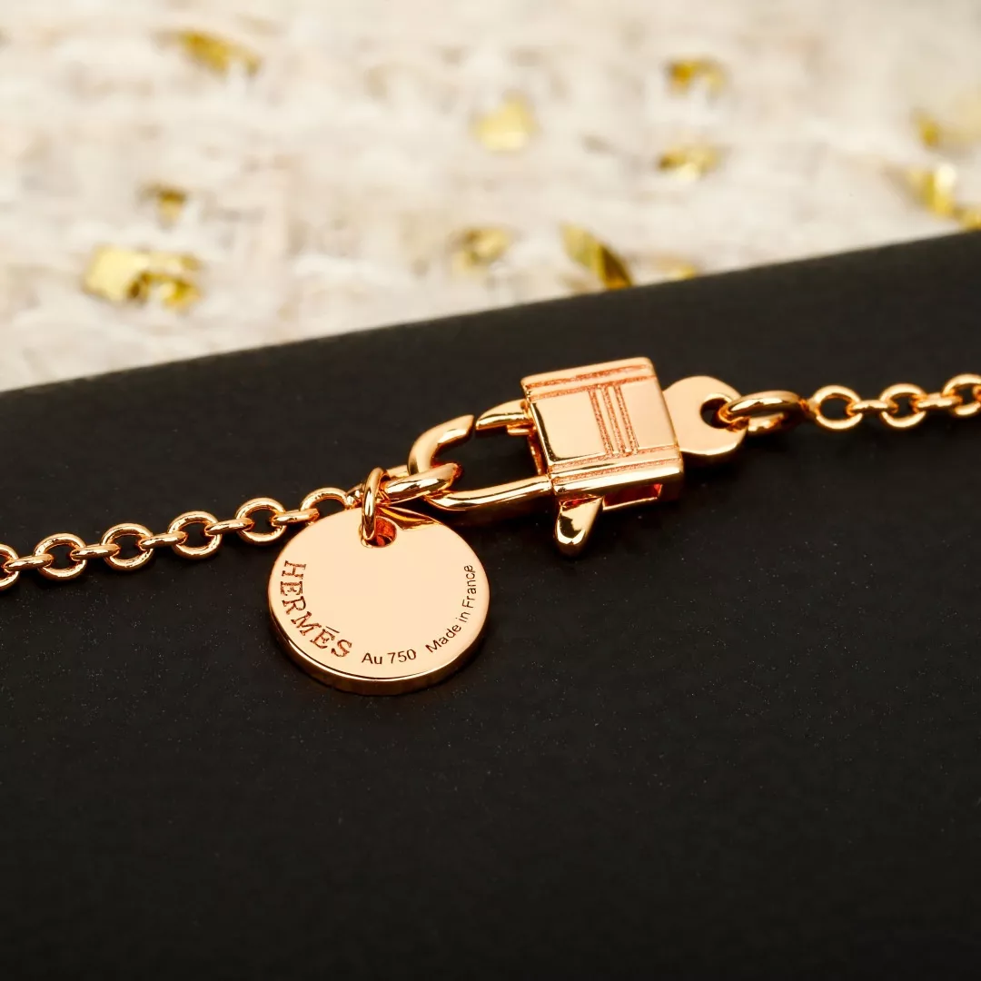 에르메스 핑크 오팔 참 목걸이 상세 이미지 6