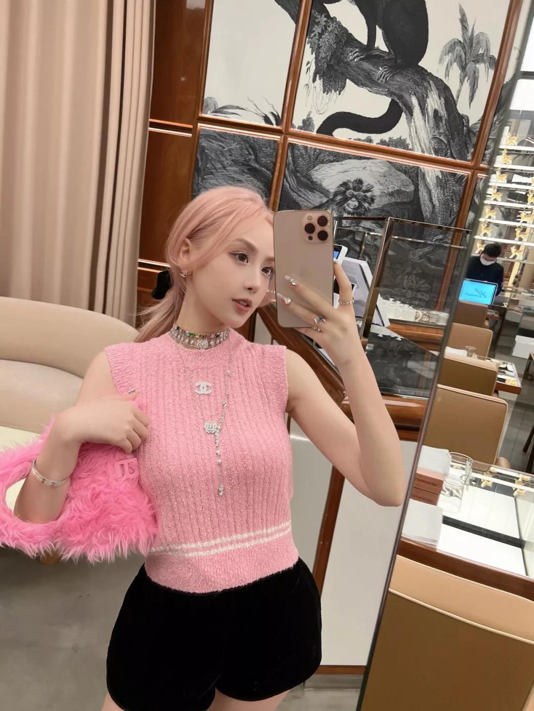 샤넬 까멜리아 체인 목걸이 상세 이미지 23