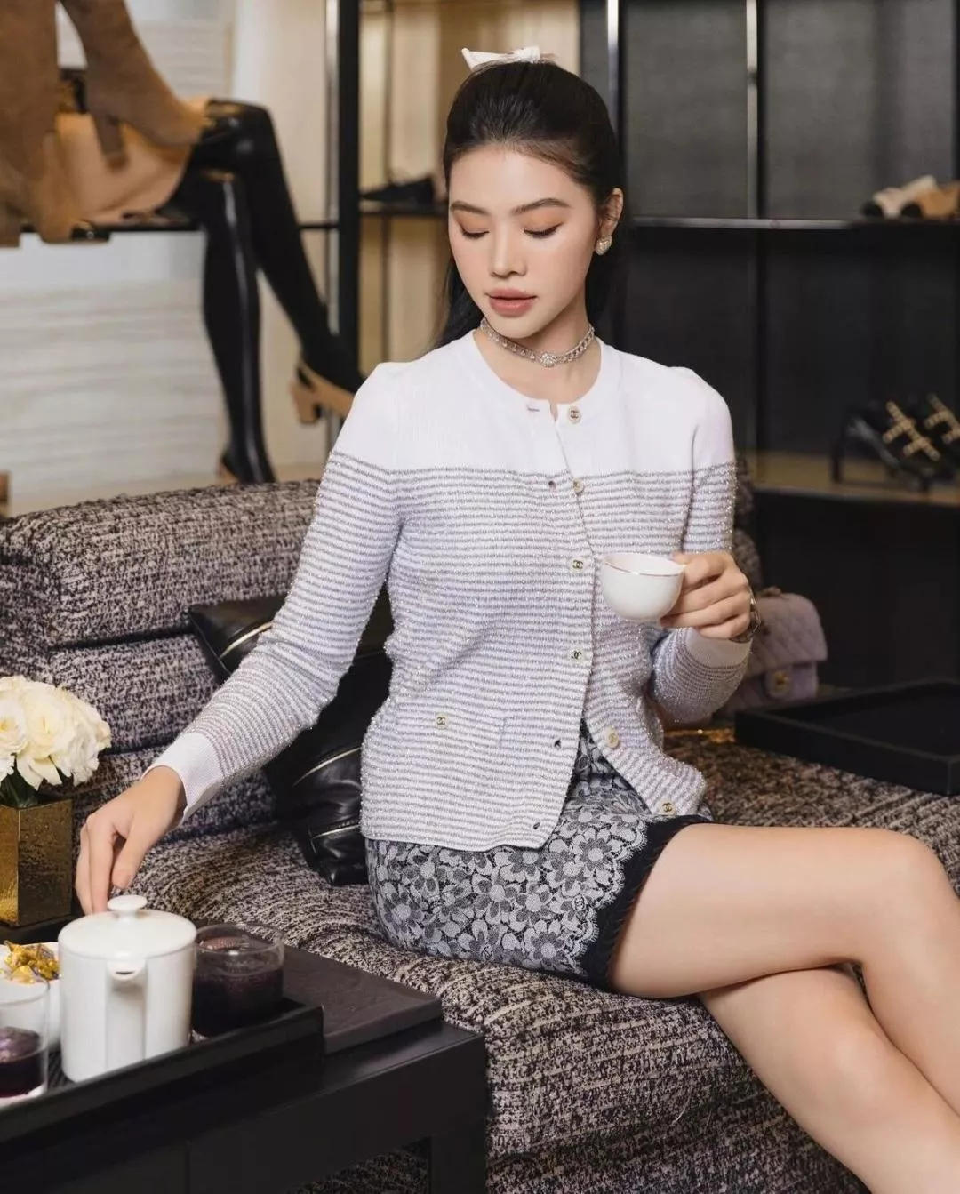 샤넬 까멜리아 체인 목걸이 상세 이미지 28