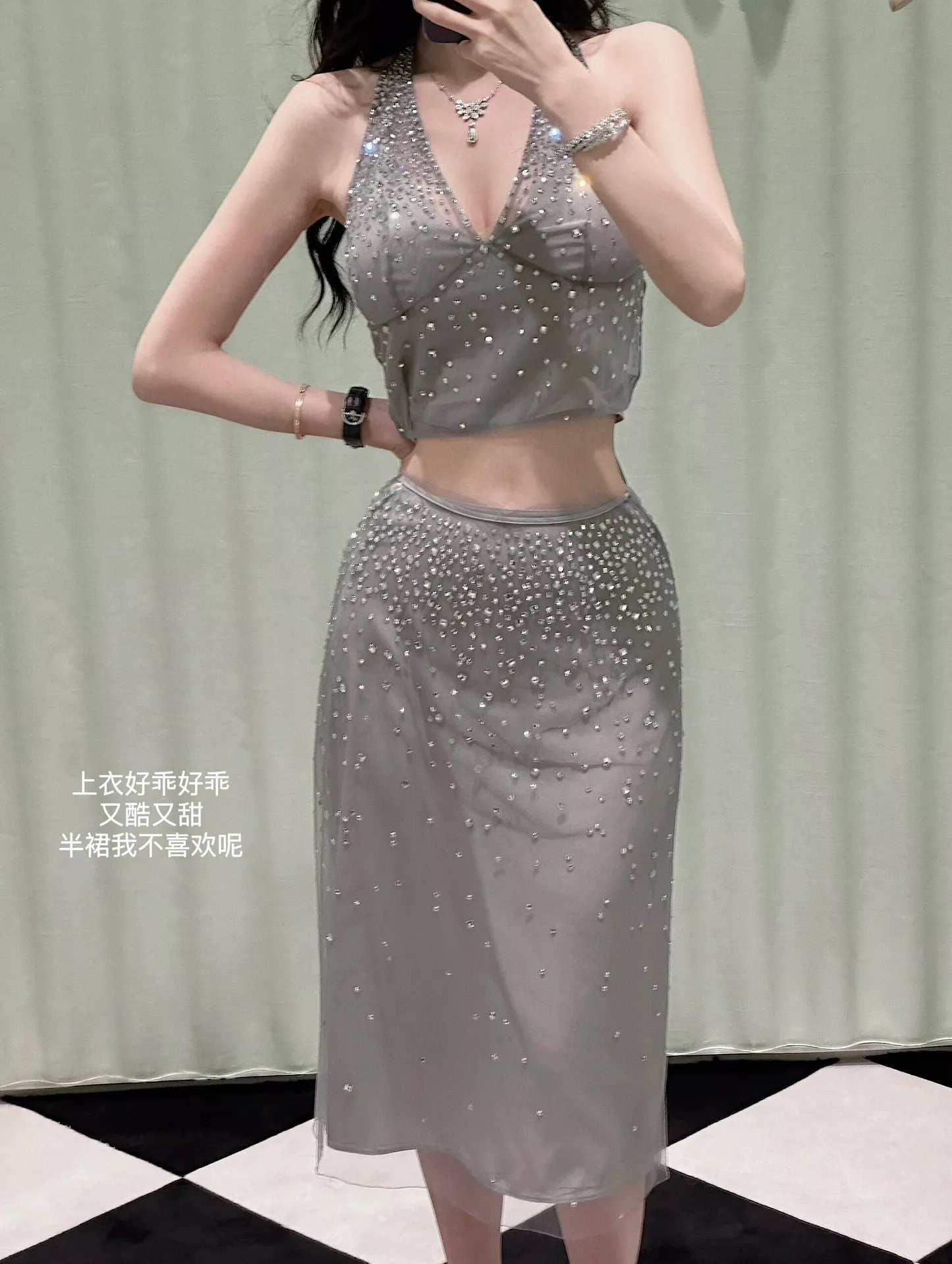 쇼멧 가관 모티브 드롭 목걸이 상세 이미지 21