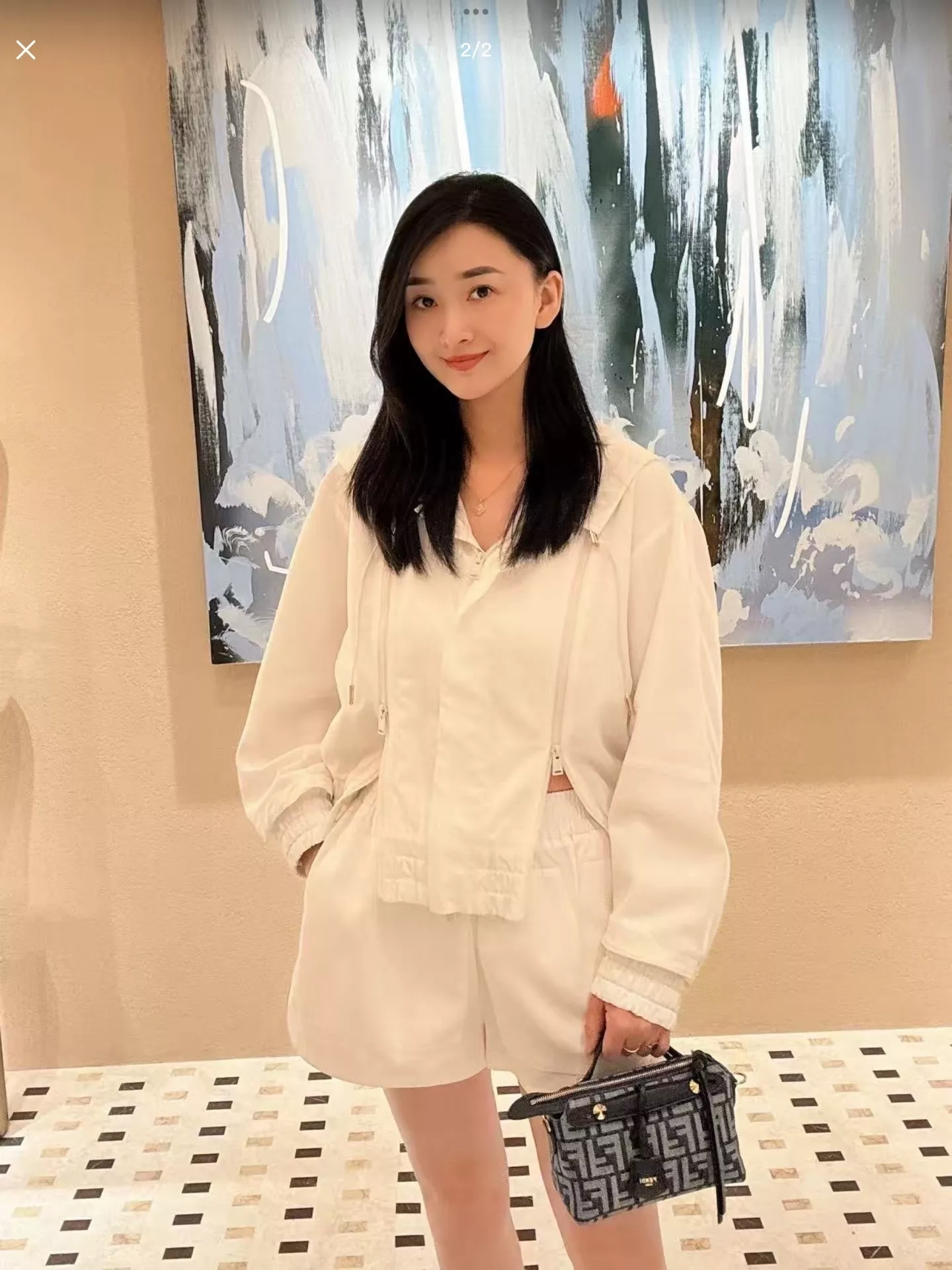 펜디 자카드 더블에프 토트백 상세 이미지 16