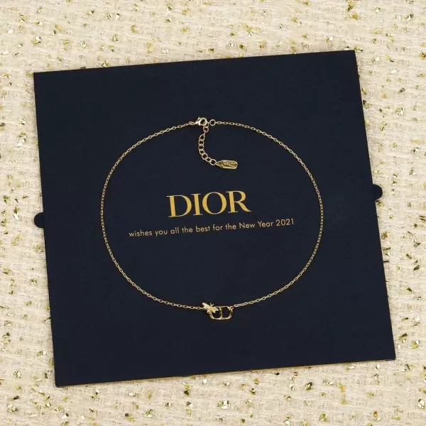 디올 CD 벌 참 목걸이