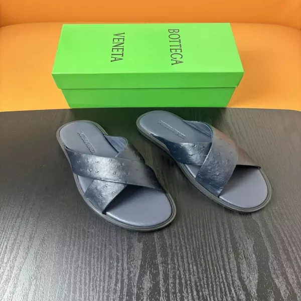 보테가베네타 남성 가죽 슬리퍼