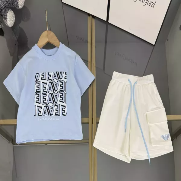아르마니 아동 반소매 상하 세트