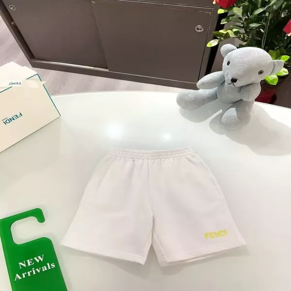 펜디 로고 포인트 아동 반바지