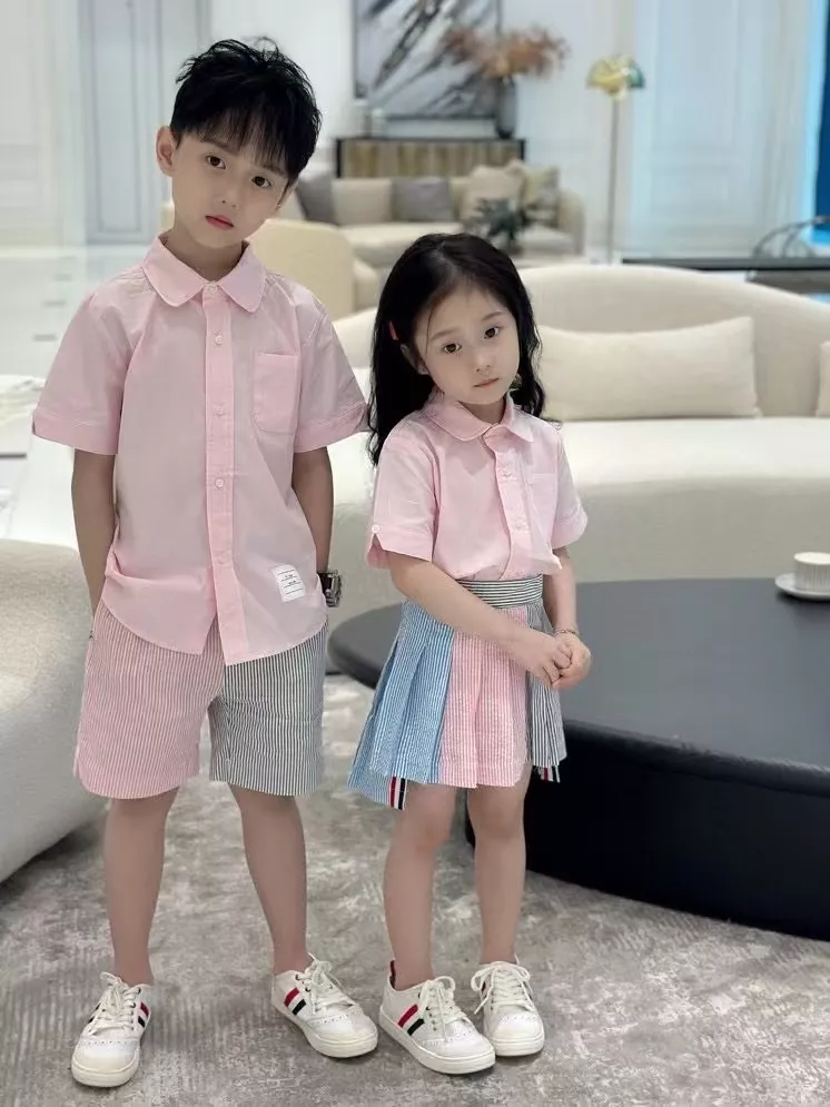 톰브라운 버블 시어서커 배색 반바지 상세 이미지 19