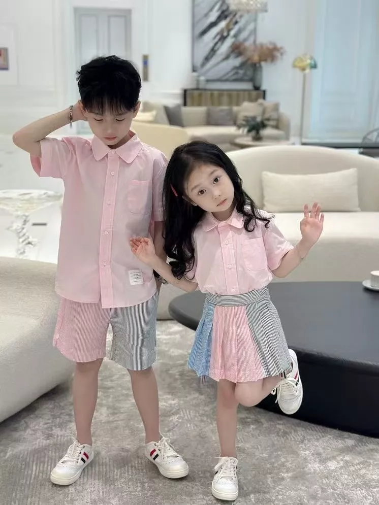 톰브라운 버블 시어서커 배색 반바지 상세 이미지 22