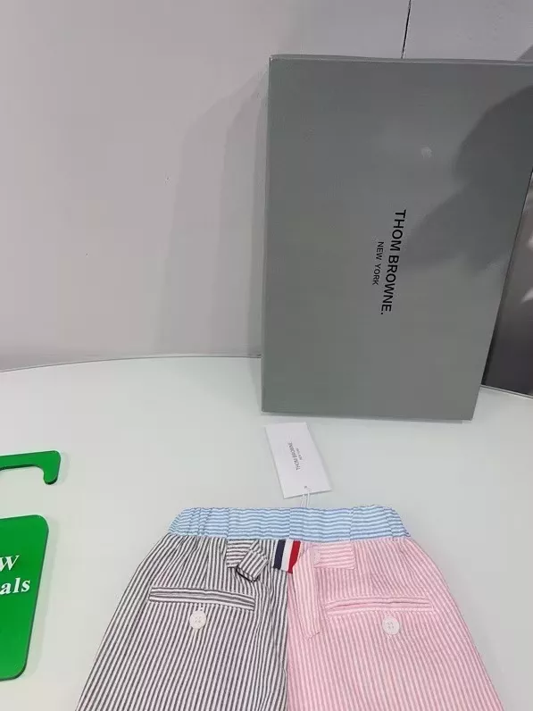 톰브라운 버블 시어서커 배색 반바지 상세 이미지 8