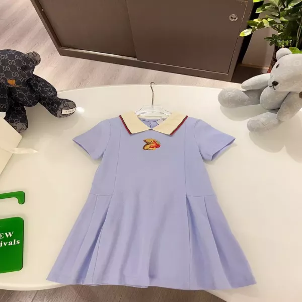 구찌 폴로 카라 자수 원피스