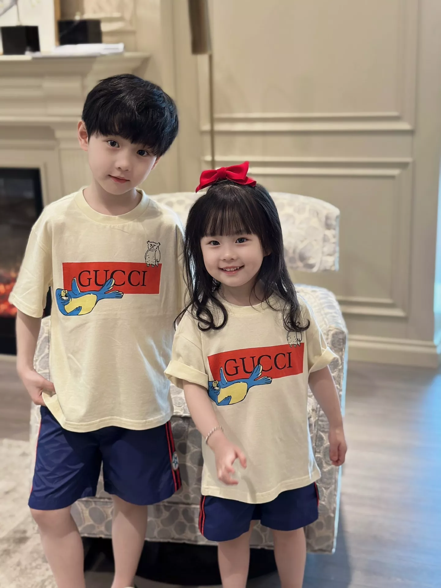 구찌 전후면 프린트 아동 반소매 티셔츠 상세 이미지 27