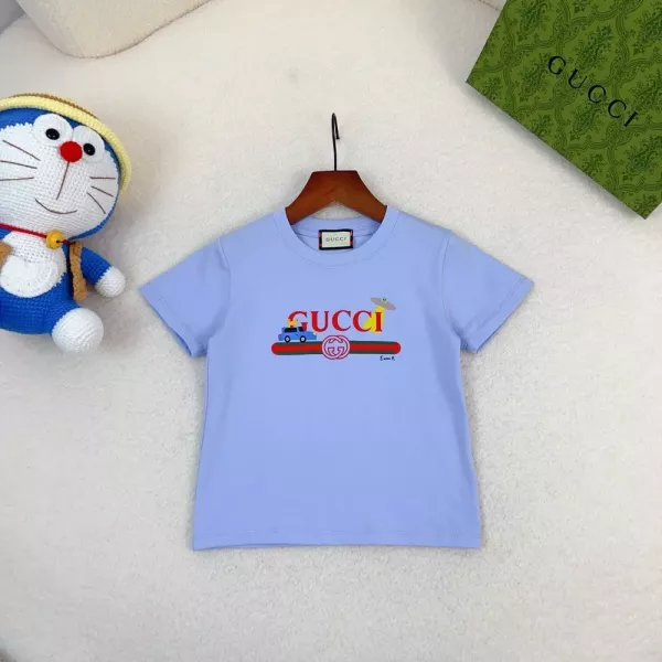 구찌 라운드넥 래글런 반소매 티셔츠