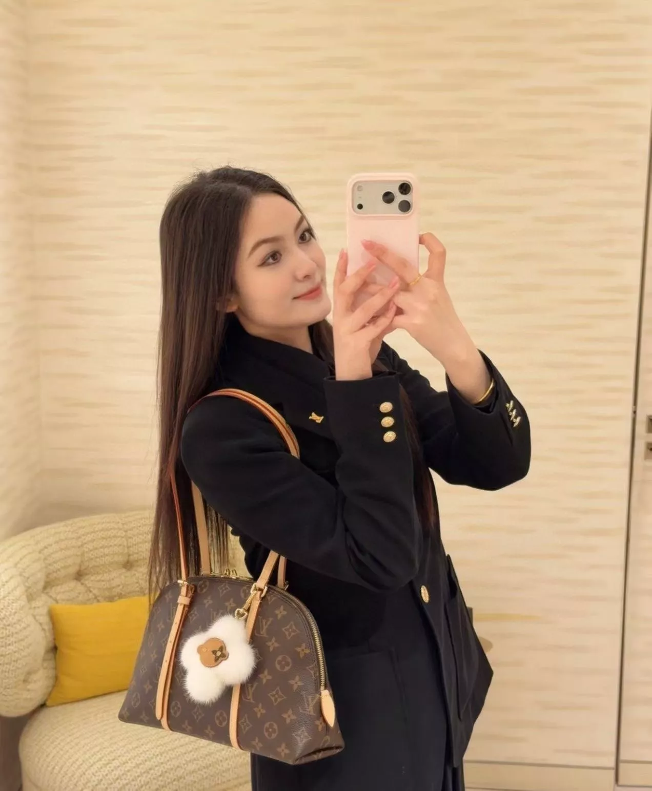 루이비통 스퀘어 숄더 핸드백 상세 이미지 13