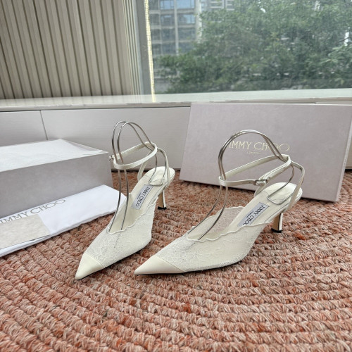 지미추 레이스 포인트 스틸토 힐