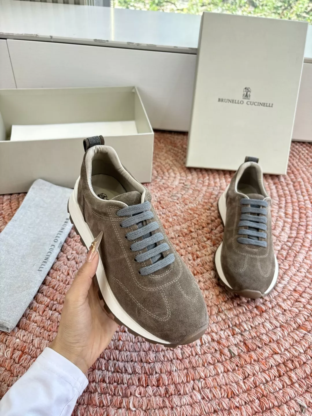 브루넬로쿠치넬리 스웨이드 데일리 운동화 상세 이미지 5