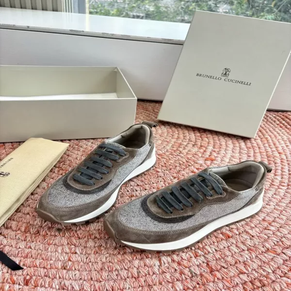 브루넬로쿠치넬리 스웨이드 배색 운동화