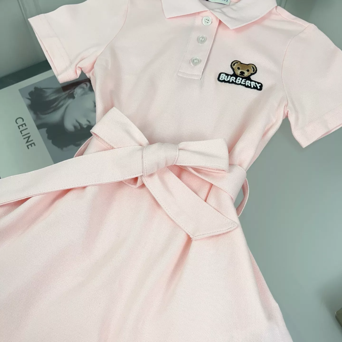 버버리 아동 폴로 카라 원피스 상세 이미지 8