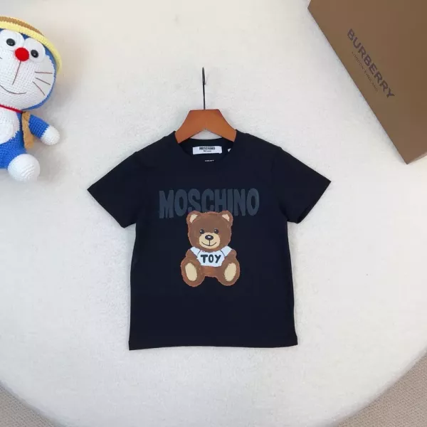 모스키노 아동 라운드넥 반소매 티셔츠