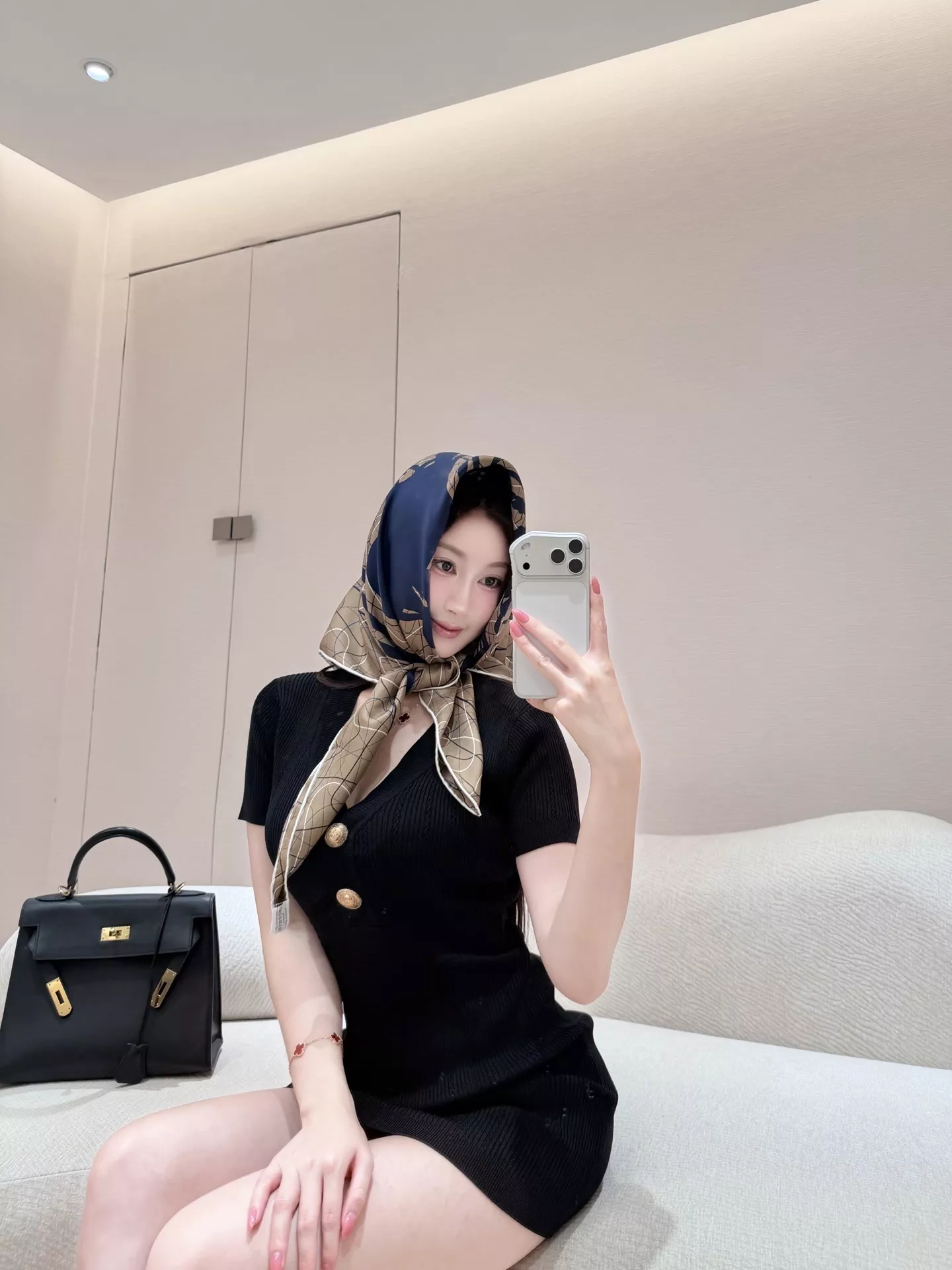 에르메스 화려한 마구 실크 스카프 상세 이미지 11