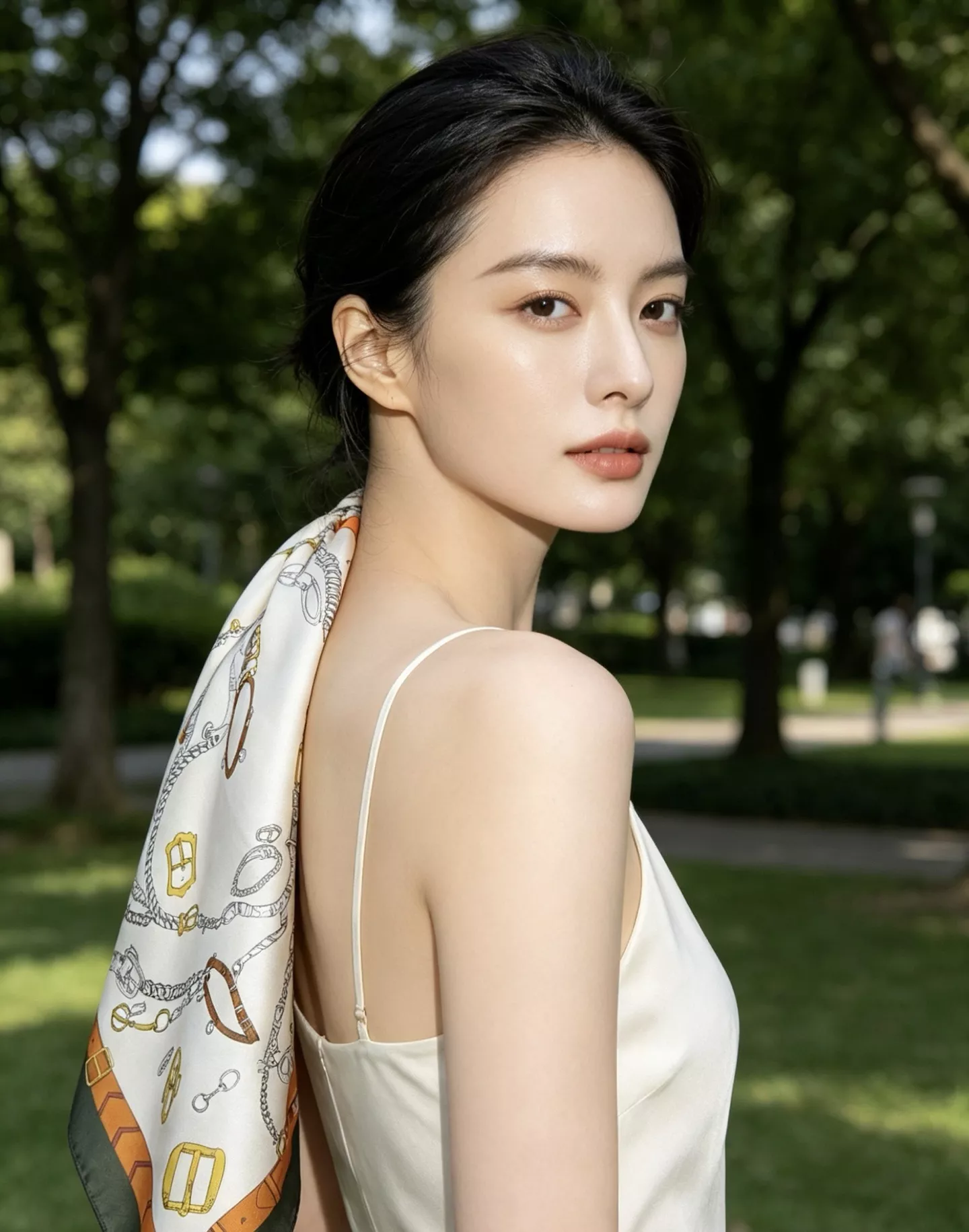에르메스 말 모티브 실크 스카프 상세 이미지 26