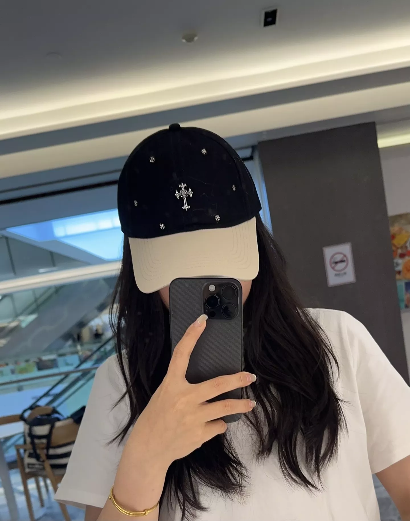 크롬하츠 투톤 빈티지 데미지 볼캡 상세 이미지 1