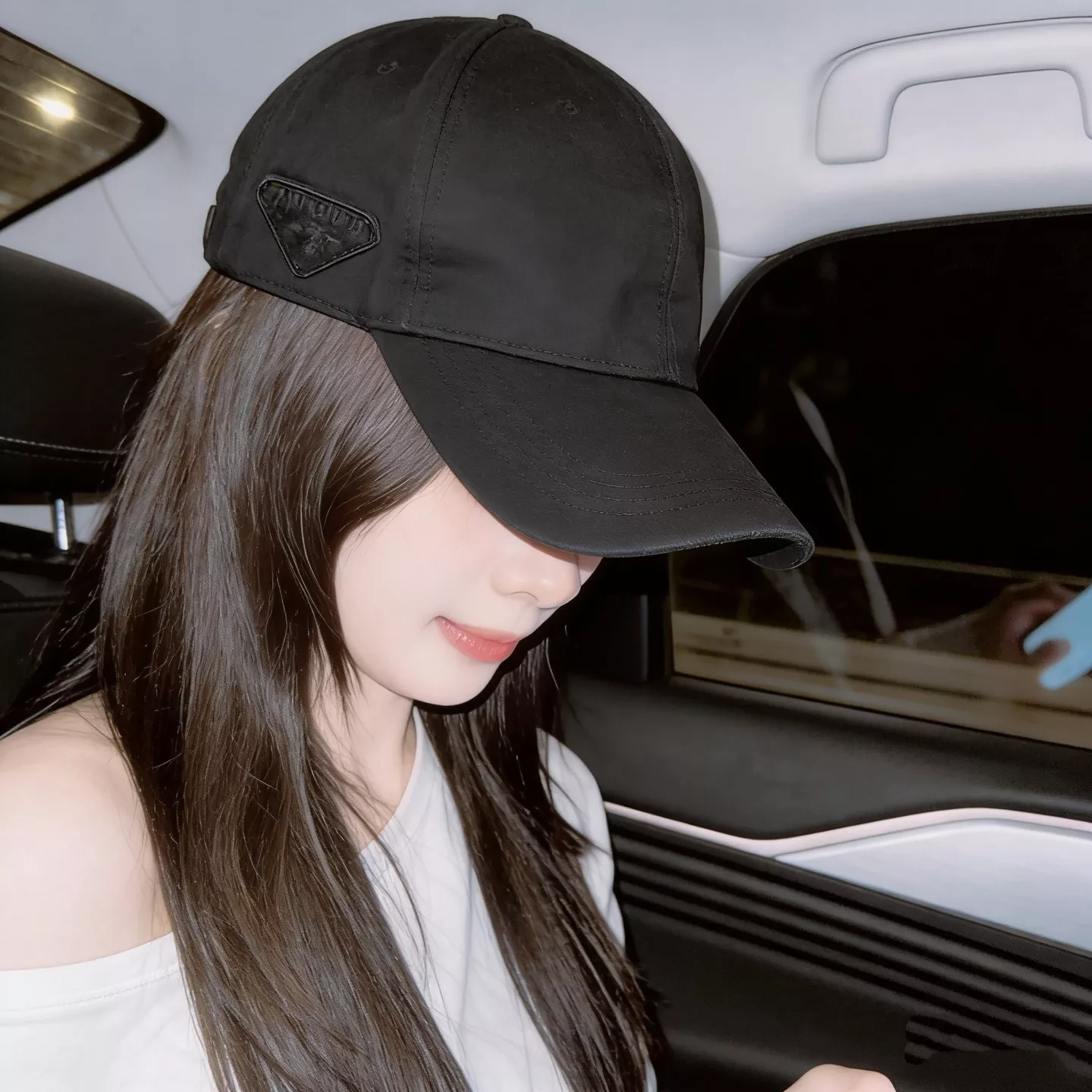프라다 빈티지 워싱 데님 모자 상세 이미지 1