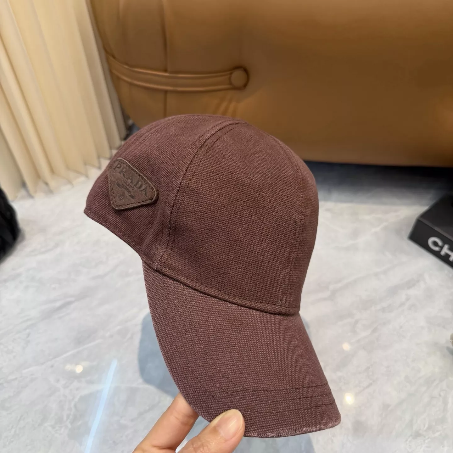 프라다 빈티지 데님 워싱 모자 상세 이미지 5