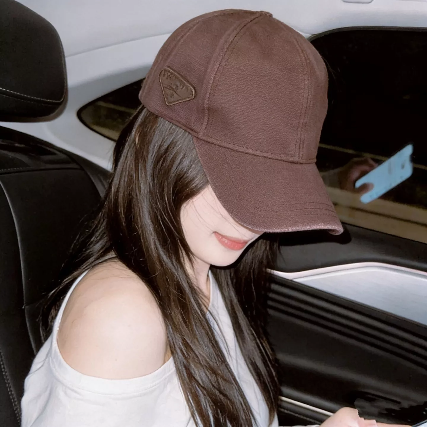 프라다 빈티지 데님 워싱 모자 상세 이미지 1