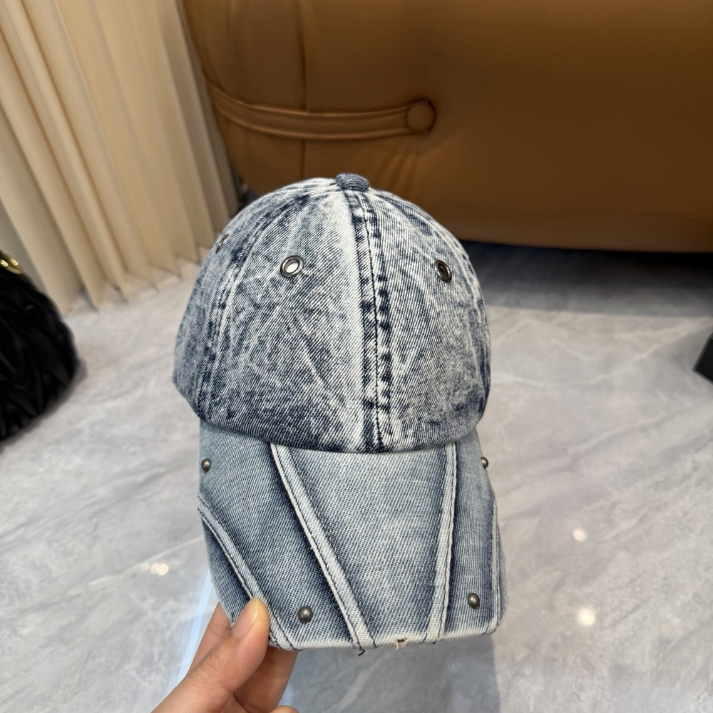 에스엠에프케이 워싱 데님 베이스볼 캡