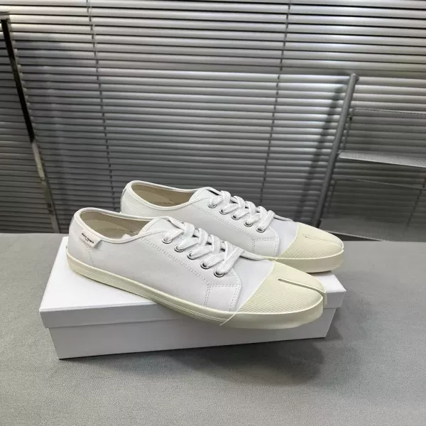 메종마르지엘라 분리 토 캔버스 레이스업 슈즈