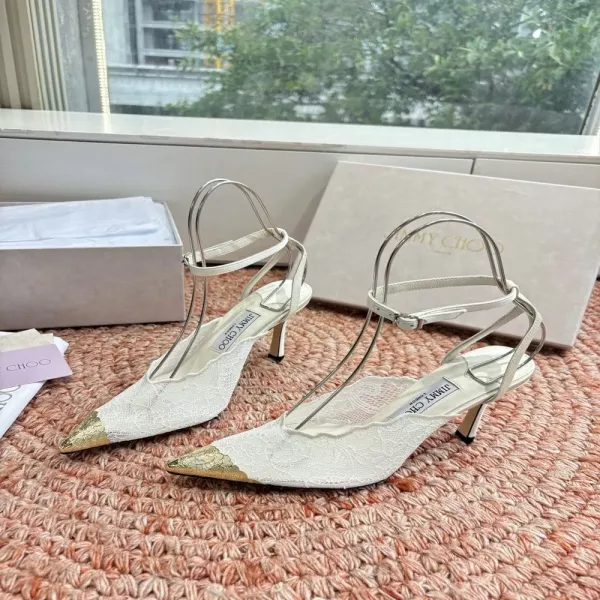 지미추 레이스 포인트 메탈 토캡 힐